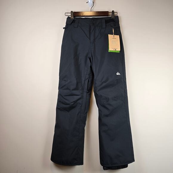 Quiksilver Other - Quiksilver Estate Youth Snow Pants Size M/12 Black Ski Snowboard